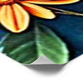 Poster Conception florale dynamique de l'Imaginaire (Coin)