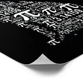 Poster Conception geek amateur de maths de chat drôle (Coin)