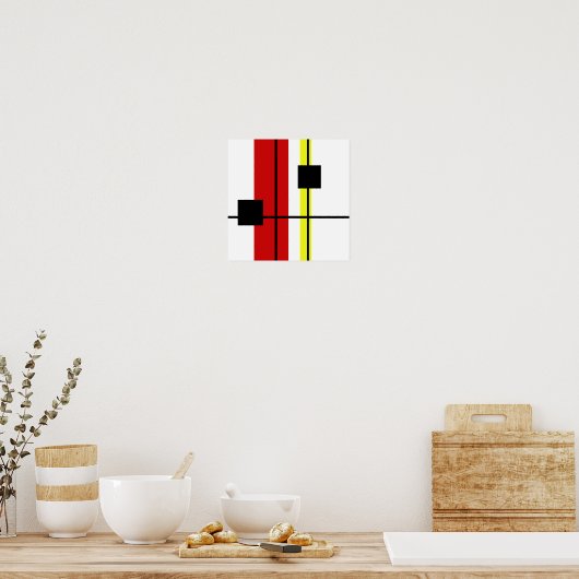 Poster Conception géométrique (Cuisine)