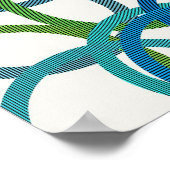 Poster Conception Géométrique Colorée de Physique Quantiq (Coin)