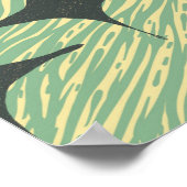 Poster Conception géométrique de Starburst du milieu du s (Coin)