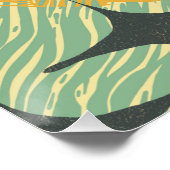 Poster Conception géométrique de Starburst du milieu du s (Coin)