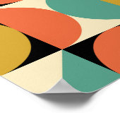 Poster Conception géométrique moderne du milieu du siècle (Coin)