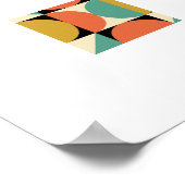 Poster Conception géométrique moderne du milieu du siècle (Coin)