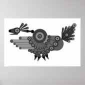 Poster Conception géométrique Peacock (Devant)