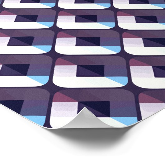 Poster conception géométrique répétitive avec forme diama (Coin)