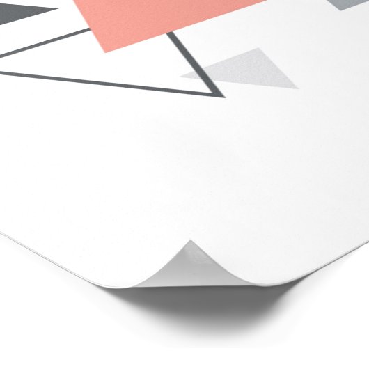 Poster Conception géométrique scandinave Abstraite (Coin)