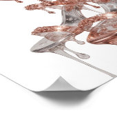 Poster Conception GLAMOUR OR ROSE Or chic (Coin)