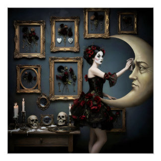 Poster Conception gothique romantique sombre
