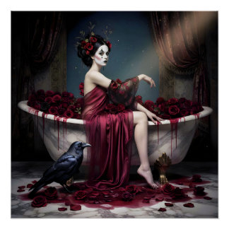 Poster Conception gothique romantique sombre