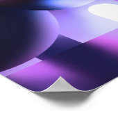 Poster Conception graphique abstraite violette à sensatio (Coin)