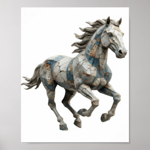 Poster Conception graphique ART ABSTRAIT Gris