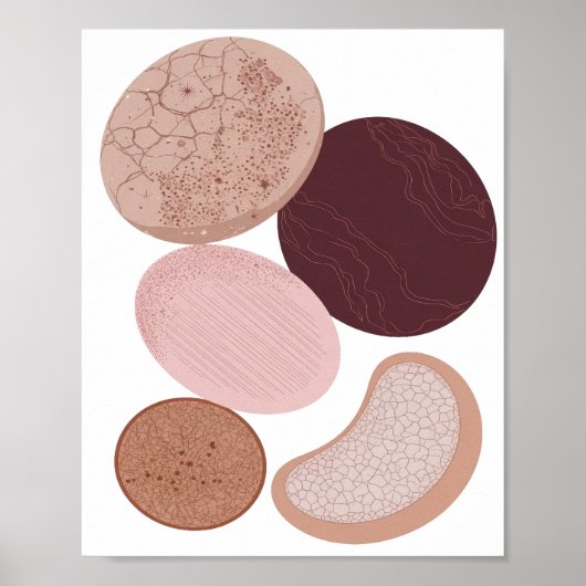 Poster Conception graphique ART ABSTRAIT gris ATTRAYANT (Devant)