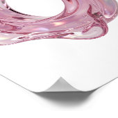 Poster Conception graphique ART ABSTRAIT Rose GRAS (Coin)