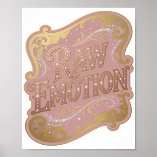 Poster Conception graphique Classic Gold RAW EMOTION