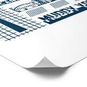 Poster Conception graphique de la skyline urbaine de Toro (Coin)