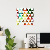 Poster Conception graphique de triangle peint (Bureau à domicile)