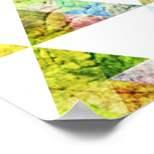 Poster Conception graphique de triangle peint (Coin)