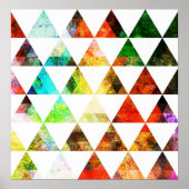 Poster Conception graphique de triangle peint (Devant)