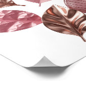 Poster Conception graphique Dynamic Silver FEUILLES D'OR (Coin)
