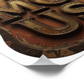 Poster Conception graphique FAMOUS Witty Gold (Coin)