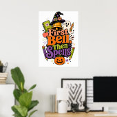 Poster Conception graphique Halloween de rentrée scolaire (Bureau à domicile)