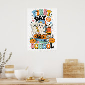 Poster Conception graphique Halloween de rentrée scolaire (Cuisine)