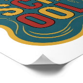 Poster Conception graphique jaune branché OLD SCHOOL (Coin)