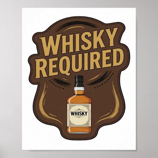Poster Conception Iconique OR WHISKY OBLIGE (Devant)