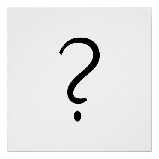 Poster Conception IMPACT : point d'interrogation (Devant)