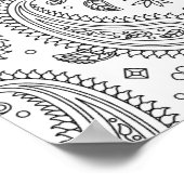 Poster Conception inspirée de Paisley 2 (Coin)