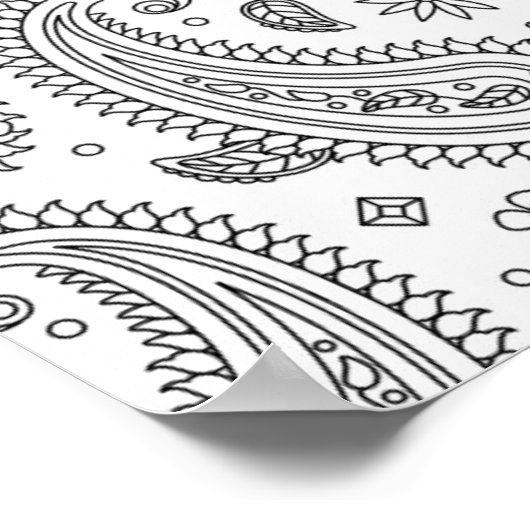 Poster Conception inspirée de Paisley 2 (Coin)