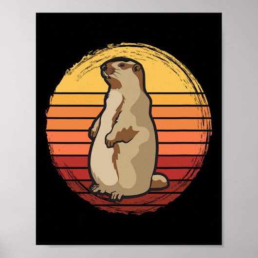 Poster Conception Marmot Sunset pour les amateurs de marm (Devant)