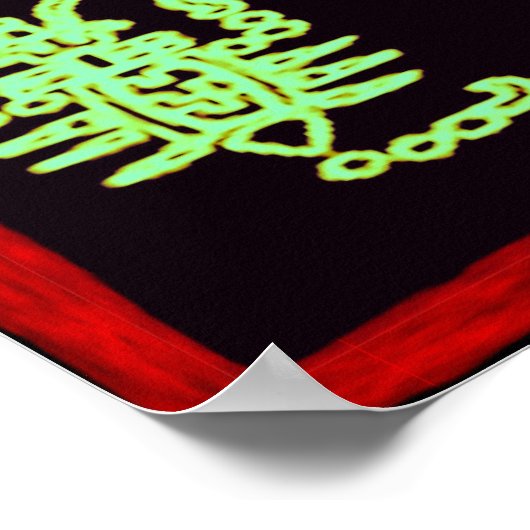 Poster Conception maya cool verte (Coin)