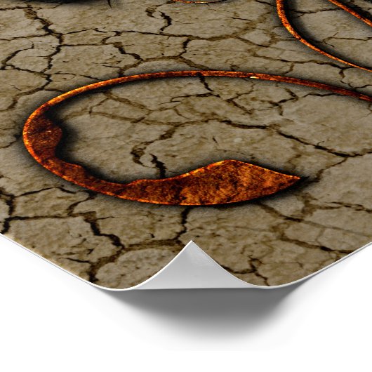 Poster Conception mécanique Abstraite (Coin)