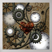 Poster Conception mécanique Abstraite (Devant)