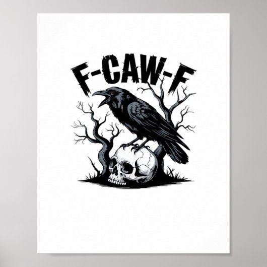 Poster Conception minimale essentielle propre F Caw F (Devant)