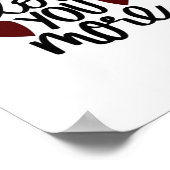 Poster Conception minimale Plus sincère de vous aimer (Coin)