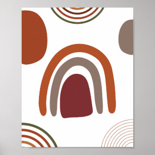 Poster Conception minimaliste Abstraite de saumons