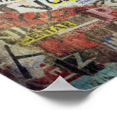 Poster Conception moderne de lettres de journaux déchirée (Coin)