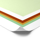 Poster Conception moderne des oiseaux du milieu du siècle (Coin)