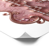 Poster Conception moderne INCROYABLE rose vif (Coin)