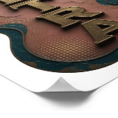 Poster Conception Moderne Or Clair ULTRA (Coin)