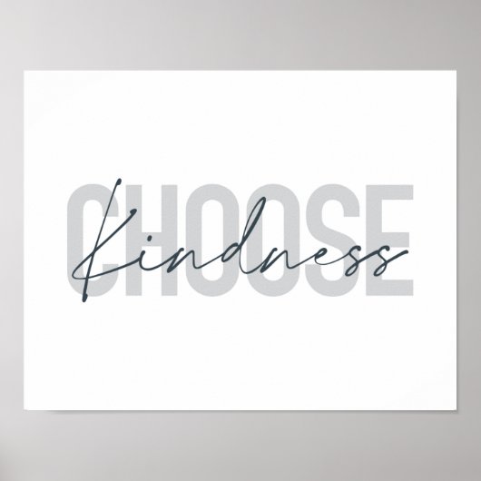 Poster Conception moderne, urbaine et simple de Choose Ki (Devant)