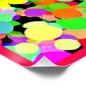 Poster Conception Motif de fusion colorée (Coin)