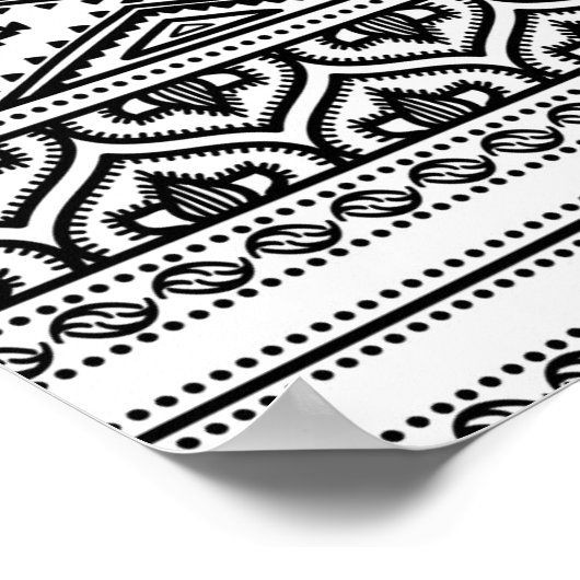 Poster Conception Motif ethnique 2 (Coin)