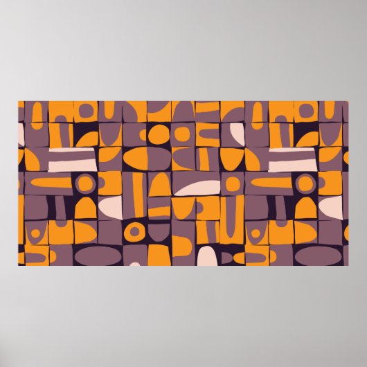 Poster Conception motif transparente avec bracelet géomét (Devant)