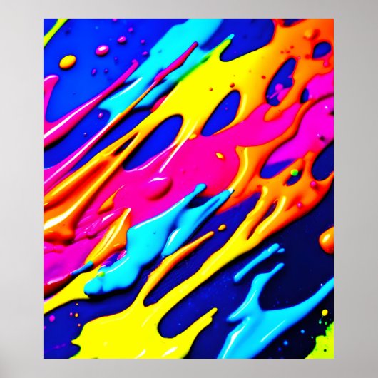 Poster Conception Neon Splatter (Devant)