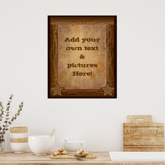 Poster conception occidentale (Cuisine)