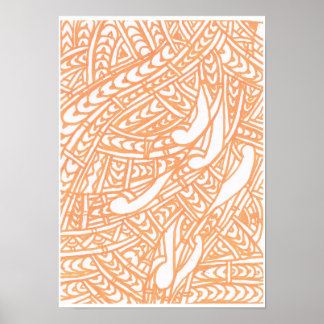Poster Conception Orange Tribal 2 par RRW, 2026